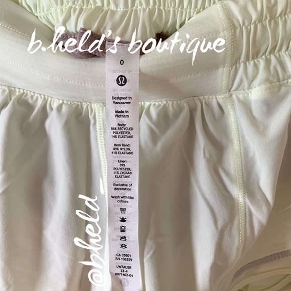 lululemon Hotty Hot Low-Rise Lined Short 2.5" in Elixir Yellow Green Sz0 New NWT - Picture 6 of 13